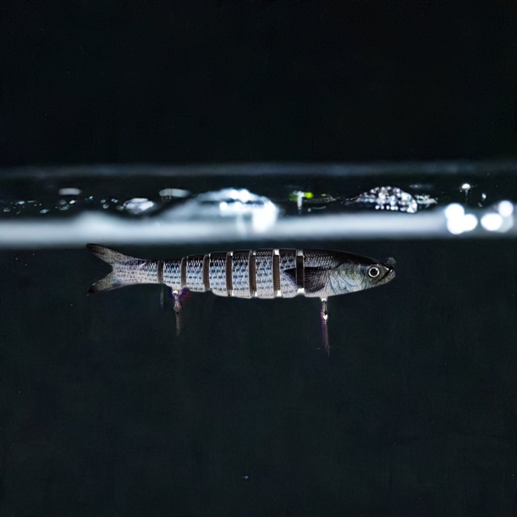 dancing minnow fishing lure Micro Swimbait Lure with Pin Fish Bait Fish Pattern | Slow Sinking | 3.5"