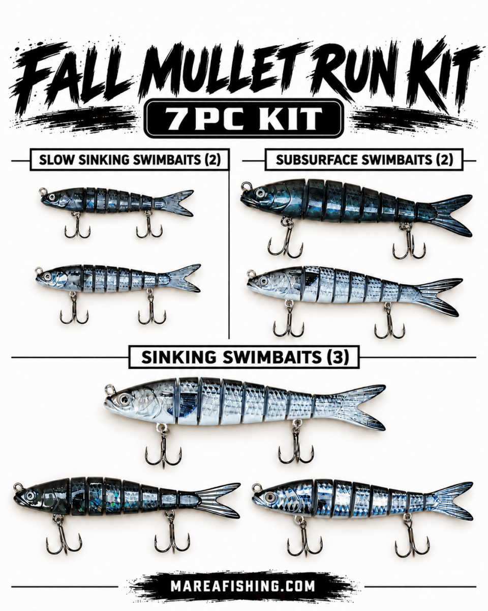 Mullet Run SLAM Fishing Lure Kit (7pc)