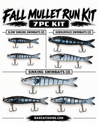 Mullet Run SLAM Fishing Lure Kit (7pc)