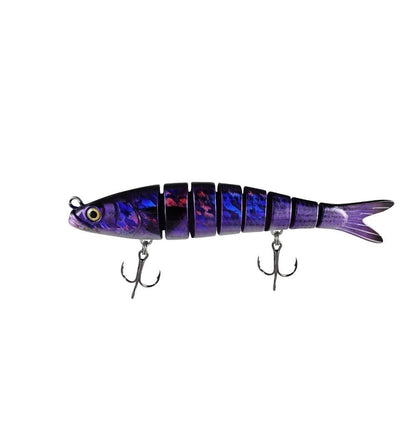 7.2&quot; Motion Minnow Purple Mullet Swimbait Fishing Lure