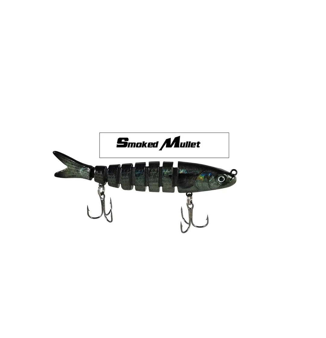 Smoked Finger Mullet 3.5 inch Micro Motion Minnow Swimbait Fishing Lure