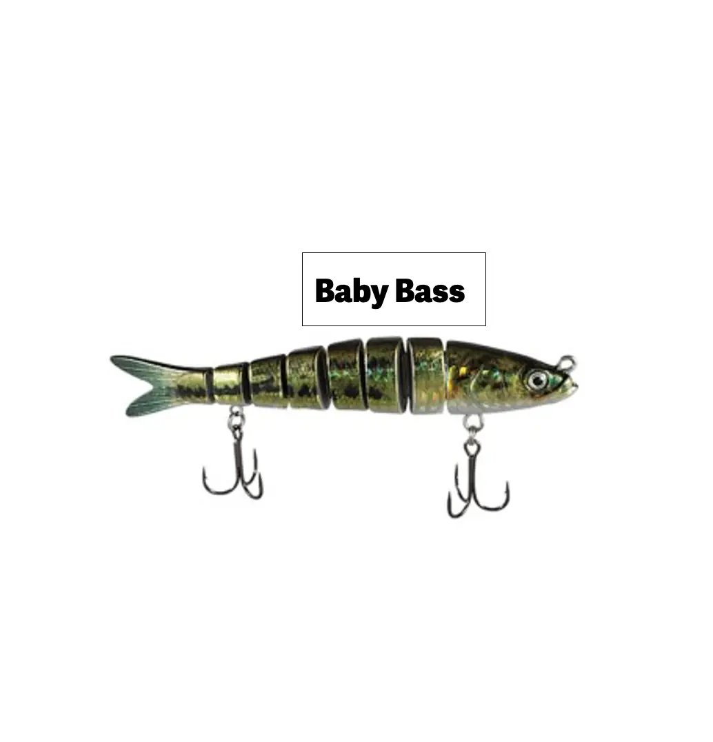PROBEROS Fishing Lures Multi Jointed Segment Swimbait Life-Like Hard  Crankbaits Bait Pesca for Trout Bass Pike Musky Fishing with Black Treble  Hooks