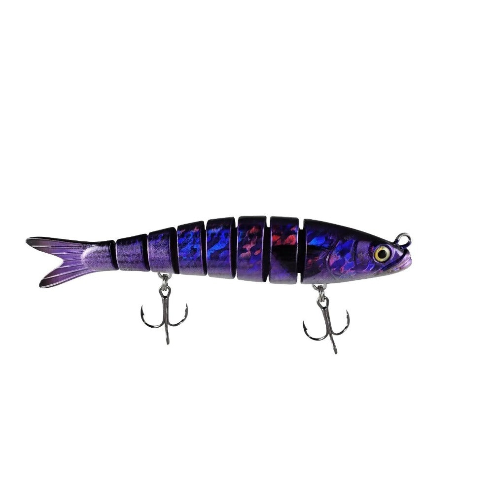 7.2&quot; Motion Minnow Purple Mullet Swimbait Fishing Lure