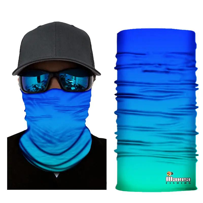 Fishing Face Masks with UV Sun Protection Blue Coastal